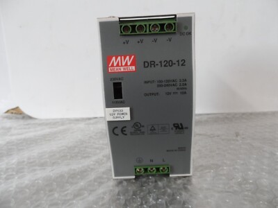 Mean Well DR-120-12 Industrial DIN Rail Power Supply 12Vdc 2A (24779)
