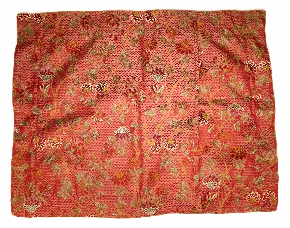 2 красных цветочных жаккардовых наволочки Waterford с кисточками из парчи и гобелена - Изображение 4 из 4