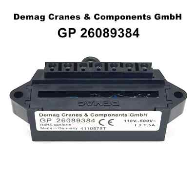 Demag Cranes & Components GmbH GP 26089384 brake rectifier