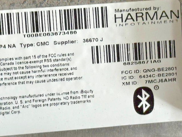 Dodge Ram Ra4 8.4 Uconnect 2013-2017 navegación radio pantalla fabricante de equipos originales VP3 raspado Foto 4 de 4