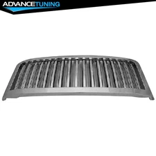 For 08-09 Ford F-250 Super Duty Vertical Style Front Bumper Upper Grille Chrome