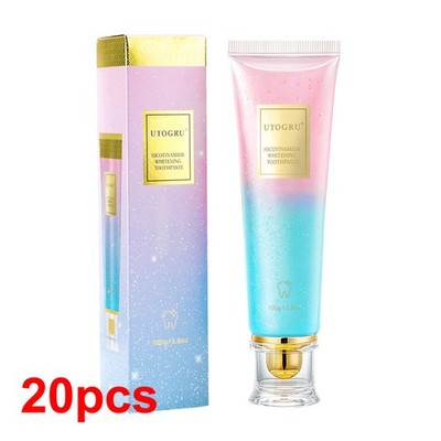 20X UTOGRU Whitening Toothpaste Niacinamide Dazzling Whitening Toothpastes Adult