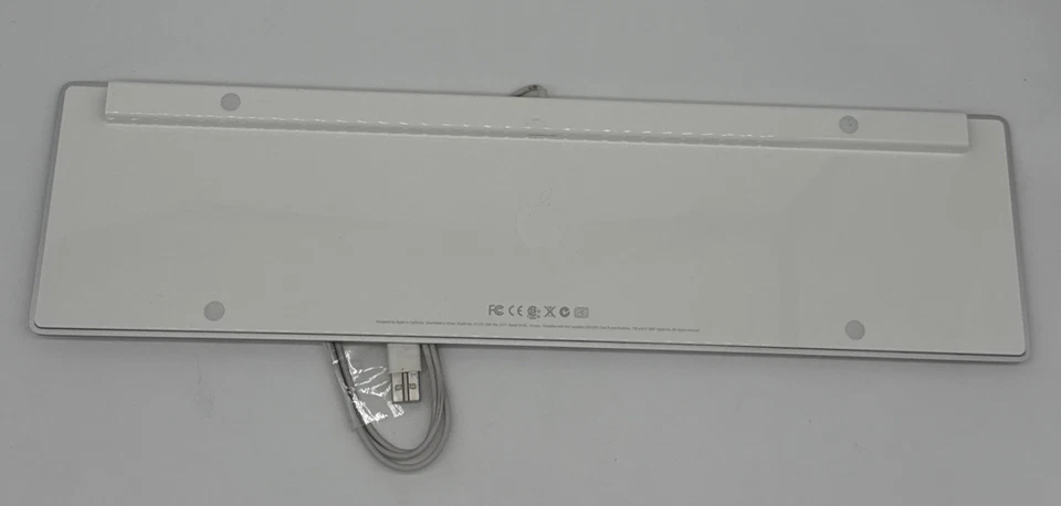 SEALED GENUINE OFFICIAL APPLE A1243 USB WIRED KEYBOARD W/ NUMERIC KEYPAD NEW - Image 2 of 3