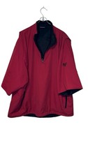 Zero Restriction Men Jacket 1/4 Zip Pullover Waterproof Reversible Red Black XL