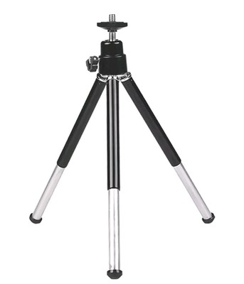 1x Mini Desktop Tripod Holder Webcam Tripod For Smartphone and Cameras Black