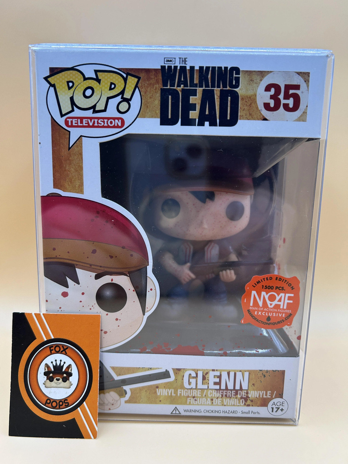 Glenn (Bloody) Funko Pop #35 - 1500 PCS The Walking Dead MOAF Exclusive