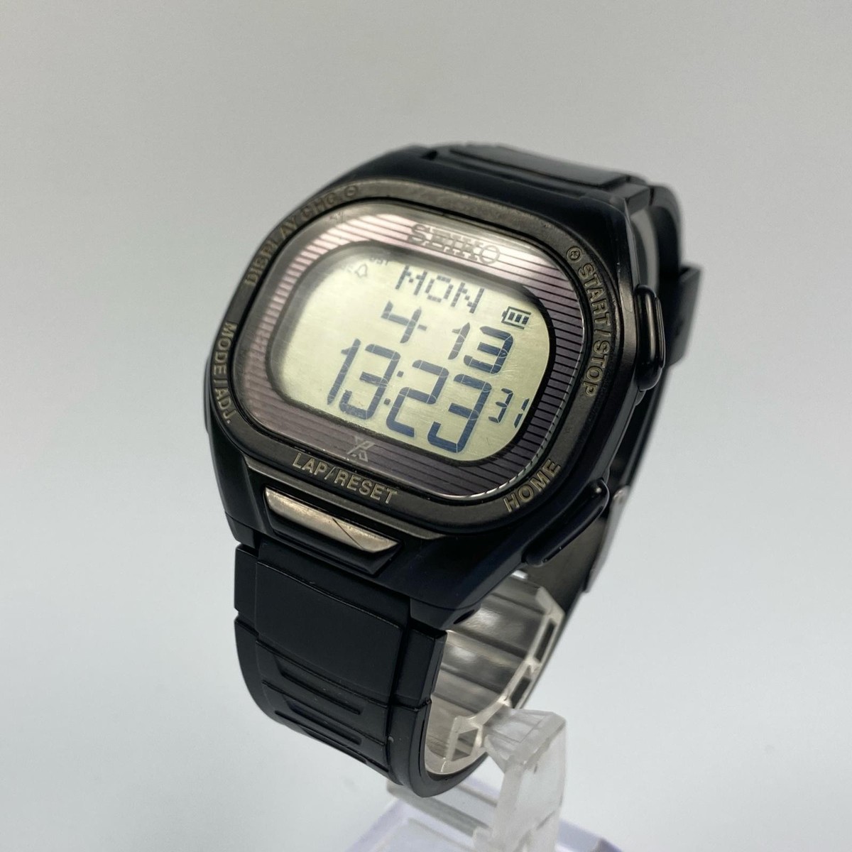 Seiko Prospex Runners Digital Solar Watch S690-00A0 Black 