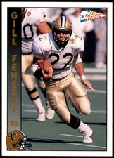 Gill Fenerty New Orleans Saints 1992 Pacific #208 NFL Running Back Card