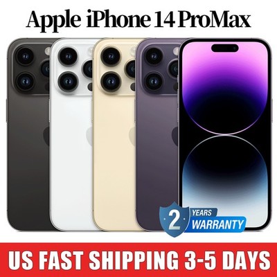 NEW APPLE IPHONE 14 PRO MAX 512GB 256G 128G 1TB FACTORY UNLOCKED   2 years WTY