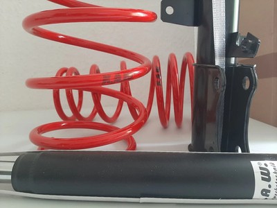KAW PlusKit Komplettfahrwerk ca. 55 mm / 35 mm für Opel Monza A2  VA Feder Konis