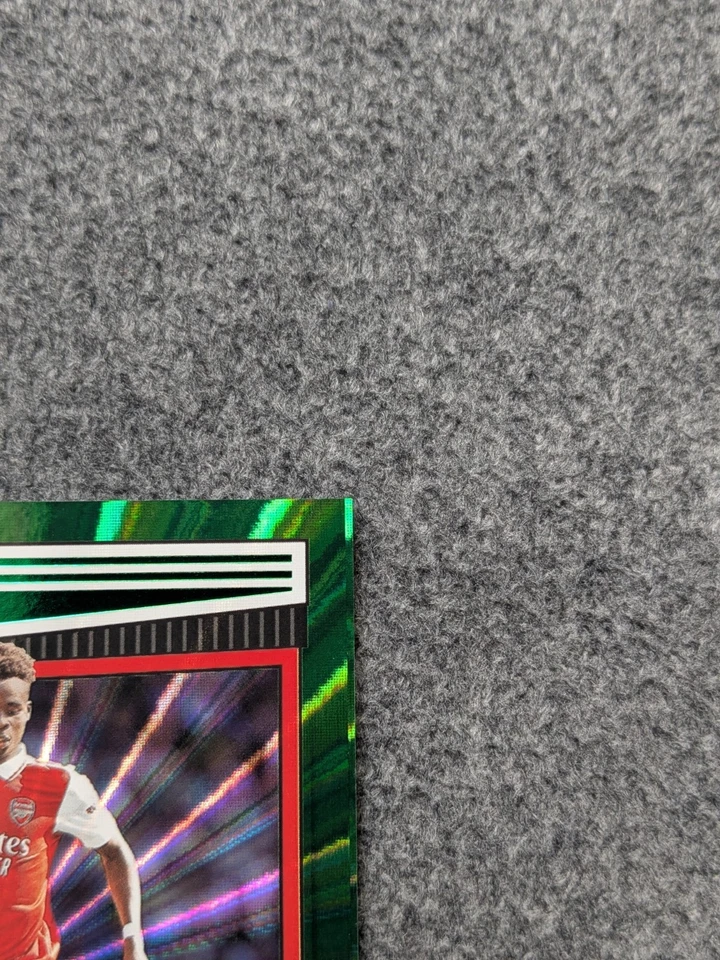2022-23 PANINI SCORE PREMIER LEAGUE  BUKAYO SAKA GREEN LAZER PARALLEL#12#D3/5 - Image 4 of 4
