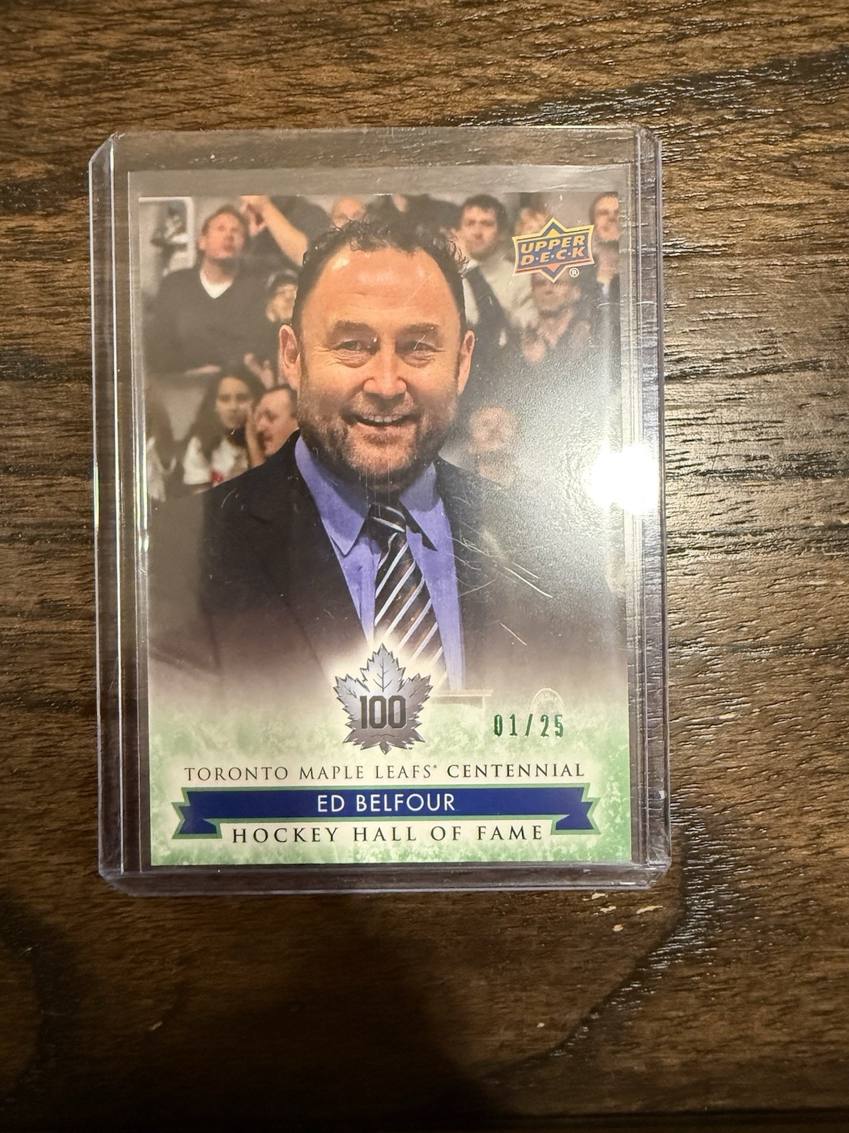 2017 UD Toronto Maple Leafs Centennial - Hall of Fame Ed Belfour #168 /25 HOF