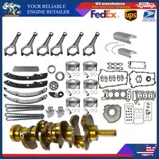 AJ126 Engine Rebuild Overhaul Kit Crankshaft Rod For Jaguar Land Rover V6 3.0L