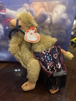 Ty Attic Treasures Lawrence Camel Plush w/ Saddle & Bridle   Retired   Tagged
