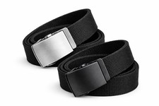 Men Military Canvas Belt Heavy Duty Web Belt Adjustable- 56  64  72  