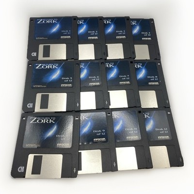 SET OF 12: “Return To Zork” INFOCOM IBM MS-DOS Floppy Disk DISKS