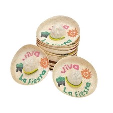 More Fiesta Mini Mexican Sombrero - Pack of 12, 2.25 Inches Wide Mini Hats fo...