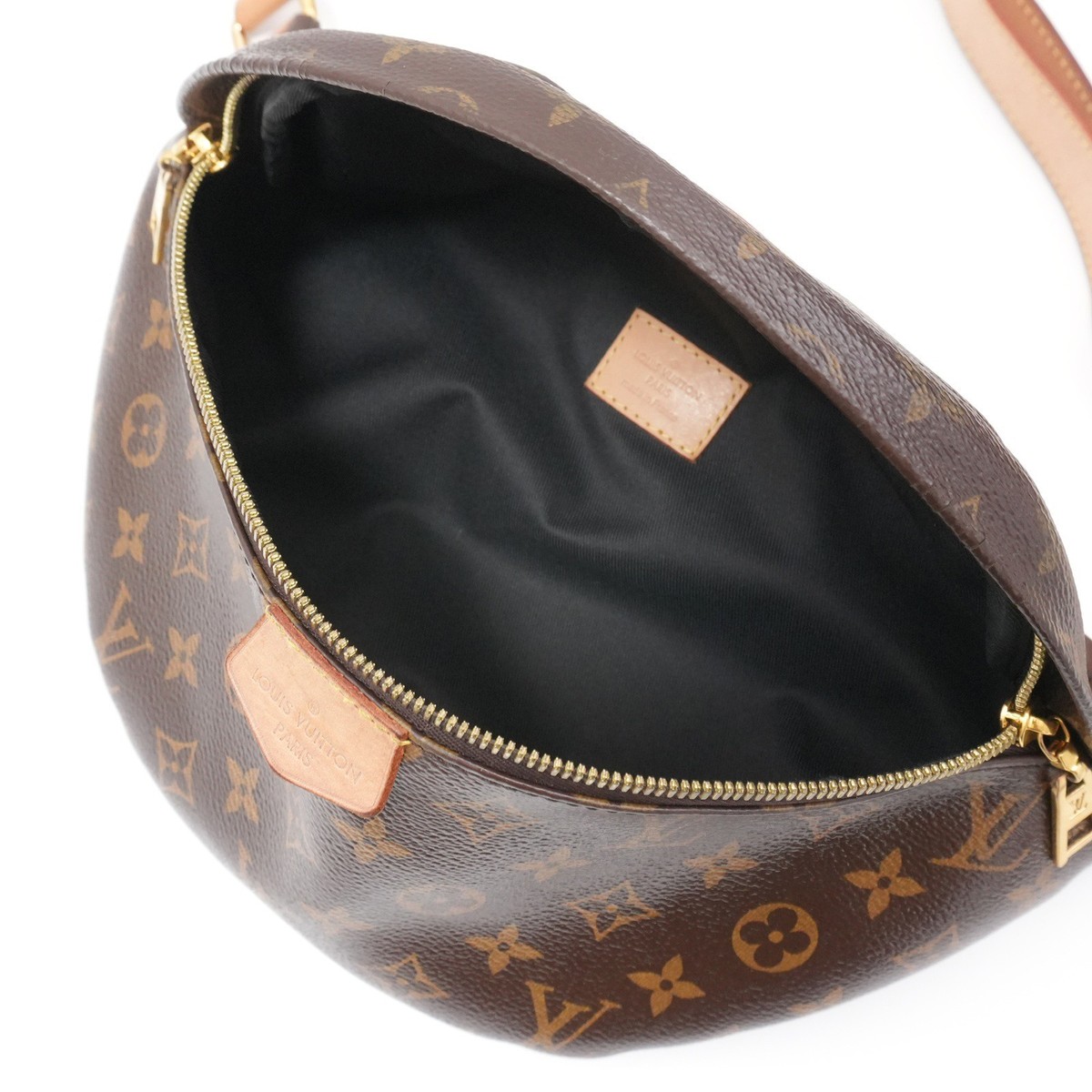 LOUIS VUITTON LV Waist Pouch Bum bag M43644 Brown Monogram MI0250