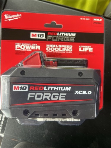 Milwaukee FORGE 48-11-1881 M18 18V XC8.0 RED LITHIUM Battery Pack - NEW - Sealed