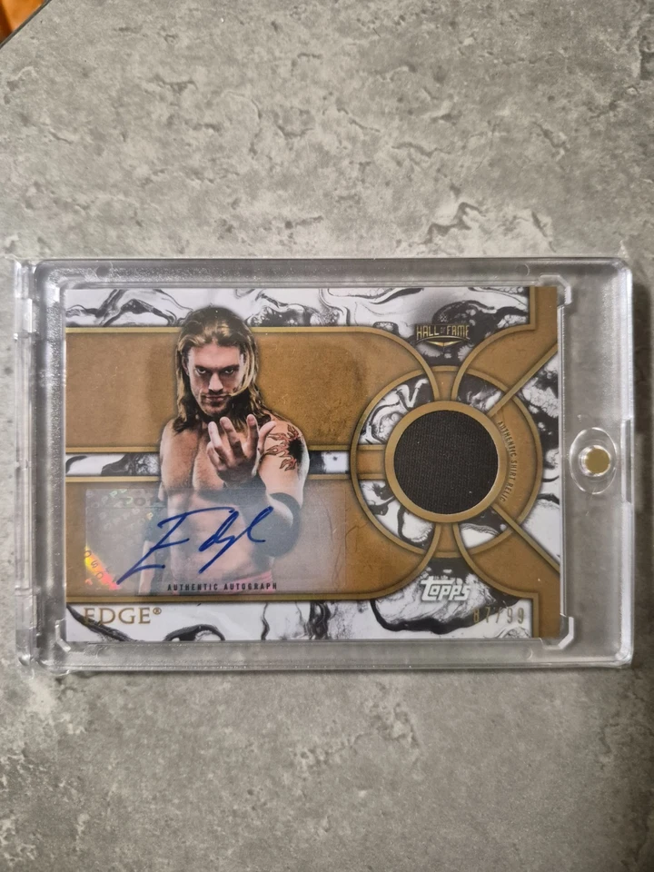 2018 Topps WWE Legends Edge Auto Autograph Shirt Relic  - Image 4 of 4