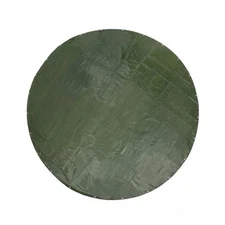  Round Tarp Waterproof Heavy Duty Green 8 Feet Diameter: 8 Feet Green/Silver