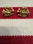 VINTAGE CROWN TRIFARI GOLD TONE AND FAUX PEARL CLIP-ON EARRING — photo 7