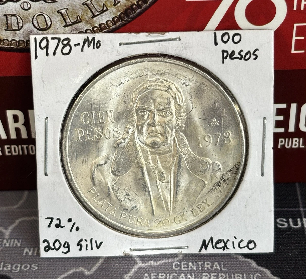 25+ Silver 100 Pesos Denomination 1978 Mexican Coins (1905-Now