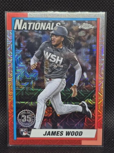 James Wood 2025 Topps Chrome James Wood #T90C Silver