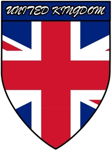 UK United Kingdom GB Shield Coat of Arms Self Adhesive Vinyl Sticker