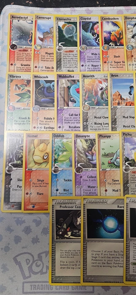 Juego completo de pokemon ex holon phantom común y poco común LP/NM Foto 2 de 4