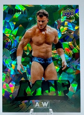 2024 UD Allure AEW Green Quartz Parallel Base Card #36  MJF   #'d 52/99