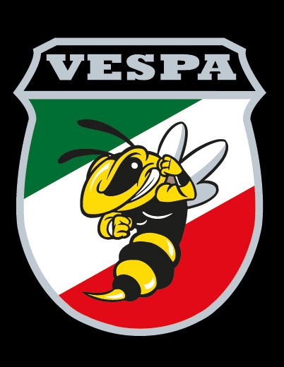 Vespa Emblem Cascade Sticker Logo Wasp
