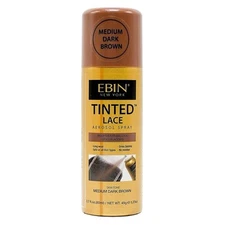 EBIN NEW YORK Tinted Lace Aerosol Spray, 80 mL (Medium Dark Brown)