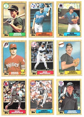 1987 Topps Baseball Trading Cards / You Choose #s 501 - 751 / mb13