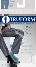 Truform Men's Dress Socks Knee High Compression Stockings 15-20mmHg 1943