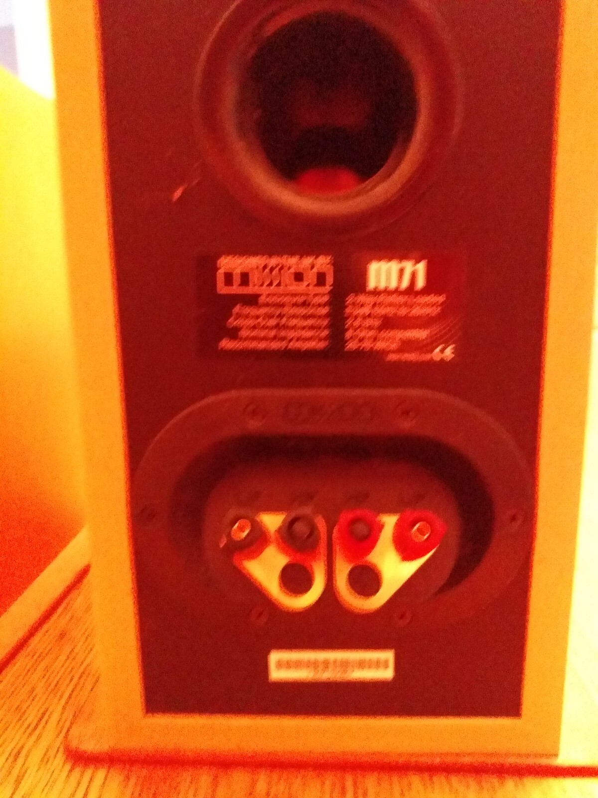 75W Mission M71 biwired Wooden Stereo Speakers eBay