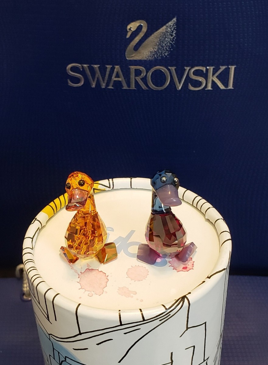 Swarovski Lily & Luke Ducks Lovlots Crystal Figurine - 1039868