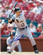 CLINT BARMES   PITTSBURGH PIRATES    ACTION SIGNED 8x10