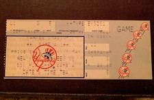 1996 ALDS Game 1 Ticket Stub Jeter Playoff Debut 1st postseason Hit Yankees
