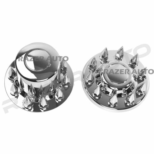 Chrome 19.5" Front+Rear Wheel Center Hub Cap 10 Lug Axle for 05-11 Dodge RAM - Picture 4 of 5