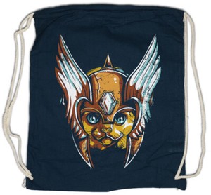 face drawstring bag
