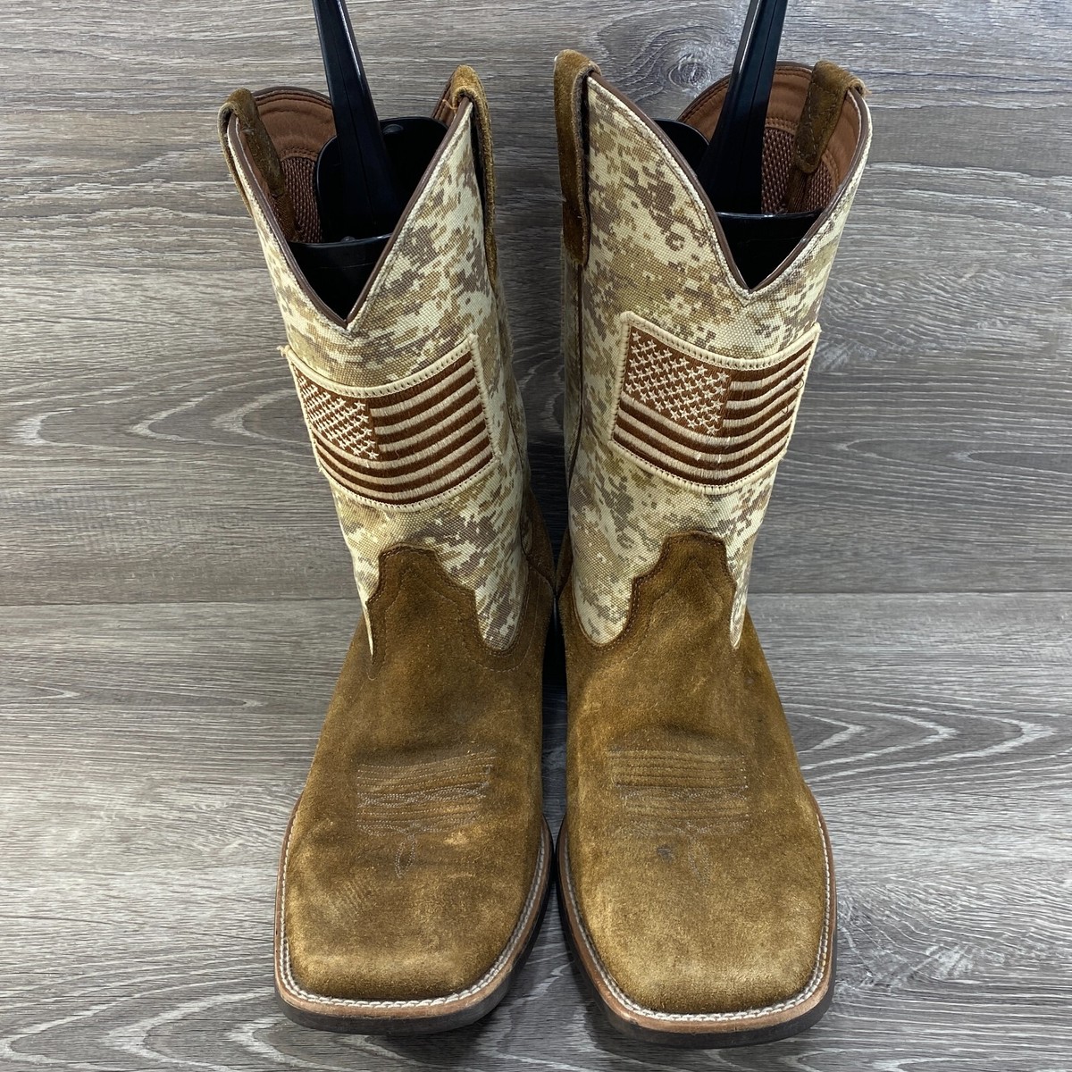 Ariat Mens 13 D Cowboy Boots Sport Patriot Sand Storm 