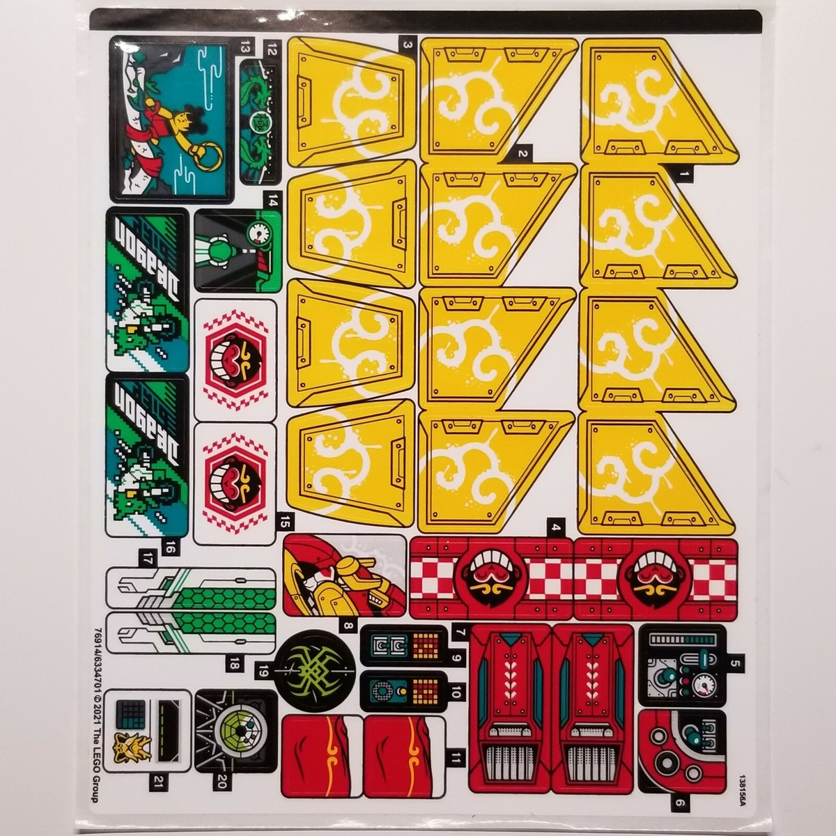 NEW LEGO | Sticker Sheet for Set 80023 - (76914/6334701) Monkie