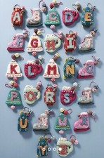 Anthropologie Snow Day Monogram Ornament Felt Christmas Gift Ltr A K T