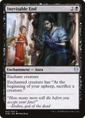 INEVITABLE END ~mtg NM-M Theros Beyond Death Unc x4