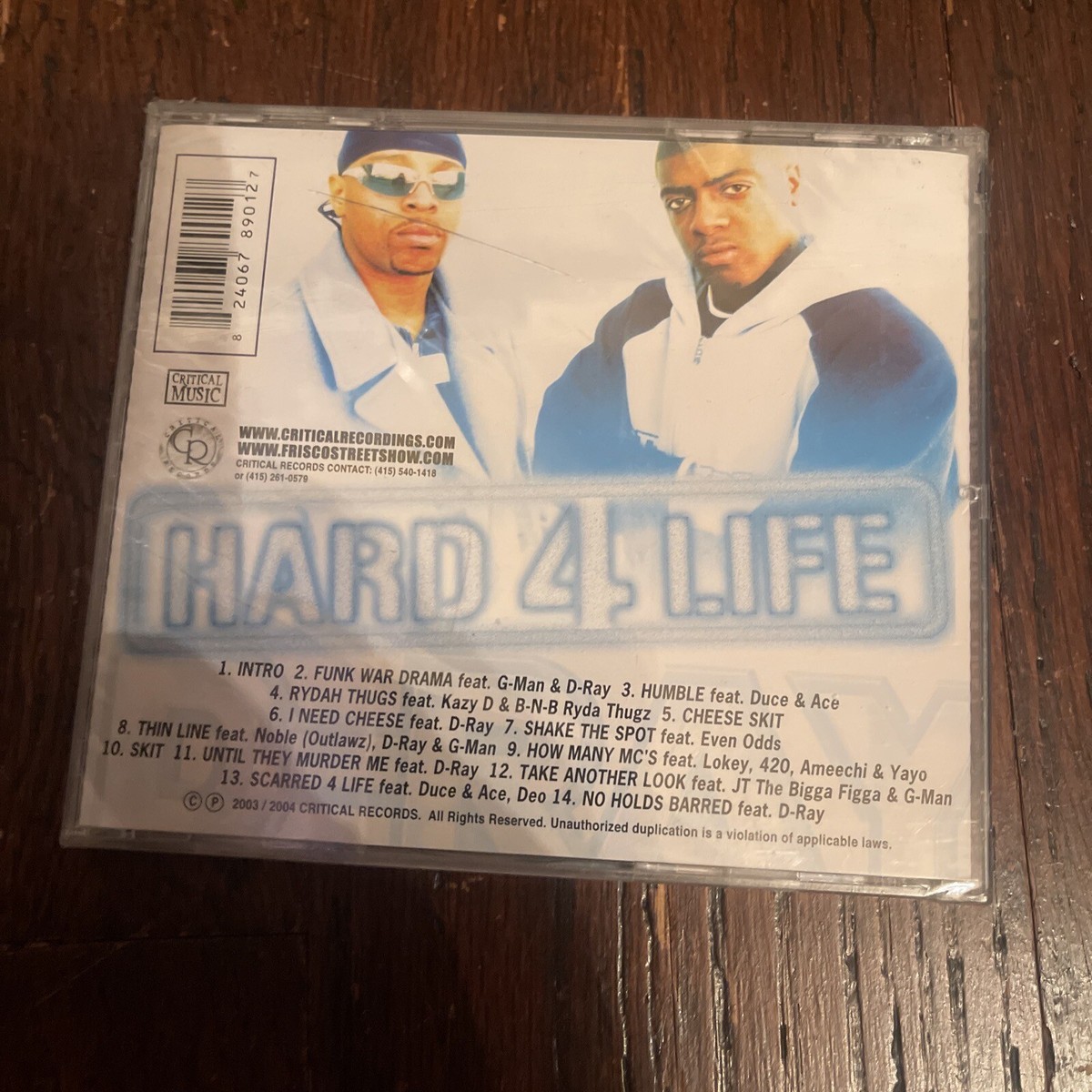 D-Ray HARD FOR 4 LIFE CD Gangsta Rap Hip Hop Cult Classic Sealed