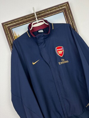 Vintage Nike Arsenal Football Jacket Soccer Track Top Mens Gunners