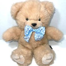 1985 Brad Bear Puff Mighty Star 24K Special Effects Stuffed Plush 12" Vtg NICE