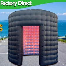 Inflatable LED 360 Photo Booth Enclosure W/ LED Lights&Blower for Party Birthday