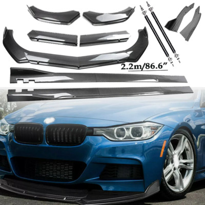 For BMW F10/F11 Carbon Fiber Front Bumper Lip Spoiler Side Skirt Body Kits